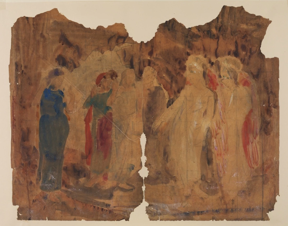 Ethel Walker - 118, Studio per una composizione figurativa, The Courtauld, Londra (Samuel Courtauld Trust)
